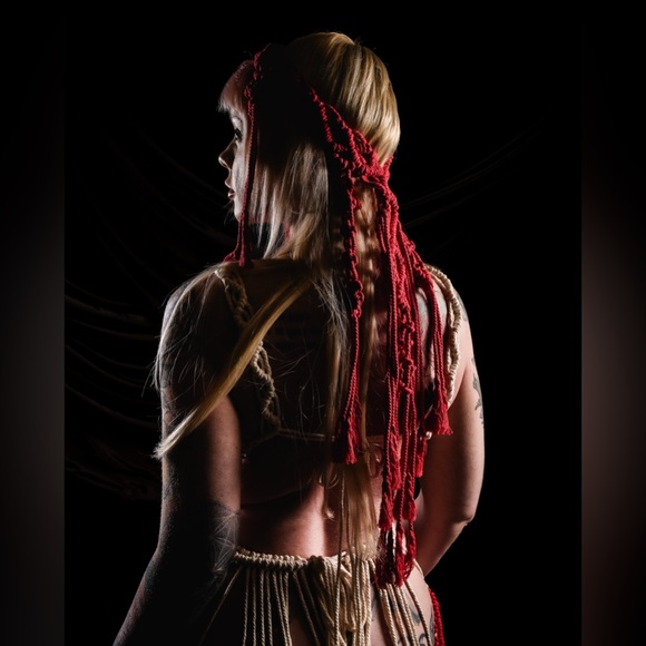 Handmade Macramé Rope Headpiece - Picture 8 of 8